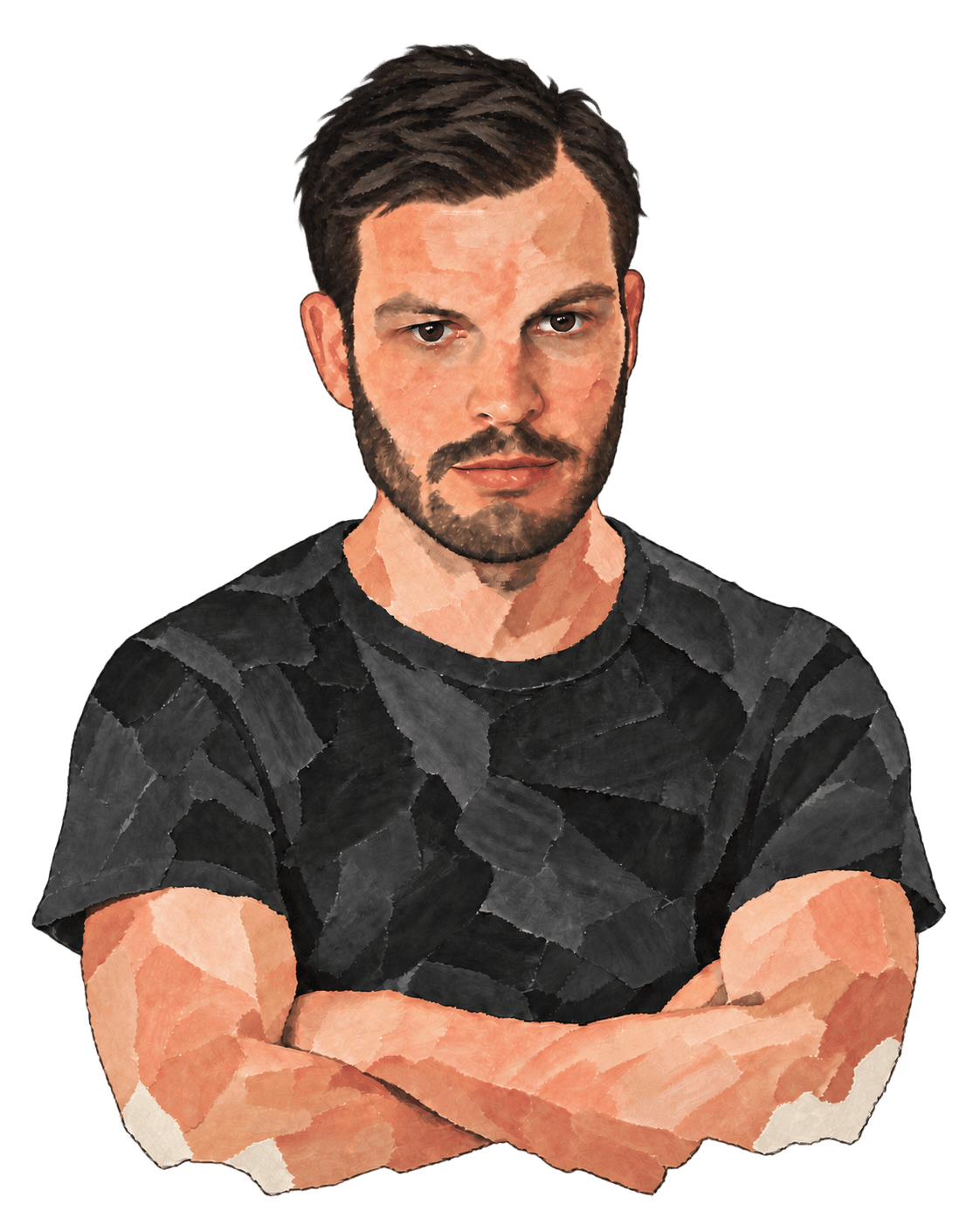 Comic portrait of Gijs Heerkens, entrepreneur and maker